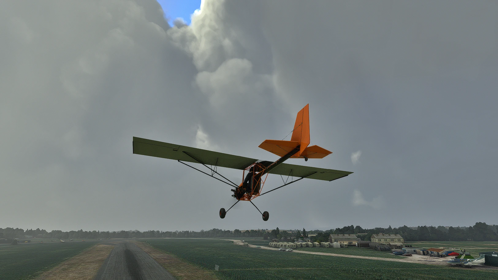 Battling bad weather at Cark in the Top Rudder.