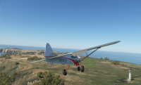 Lundy approach in a ClubCrafters NXCub.