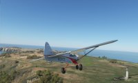 Lundy approach in a ClubCrafters NXCub.